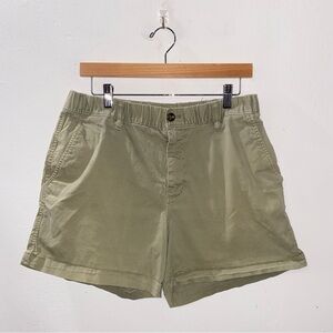 Bear Bottom Shorts Men XL Cotton Stretch Chino 5.5" Inseam Flat Front Green